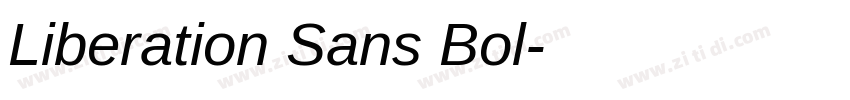 Liberation Sans Bol字体转换